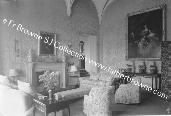 LISMORE CASTLE  DRAWING ROOM FROM SOUTH WEST